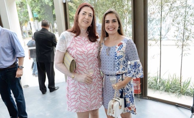 Virginia e Daniela Velloza, sócias da DV Design, estiveram presentes nessa terça-feira, na inauguração da nova Punto e Filo. Foto: André Ligeiro
